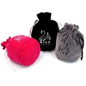 Round Bottom Velvet Drawstring Bag