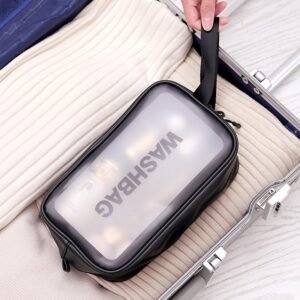 PVC Portable Frosted Makeup Bag