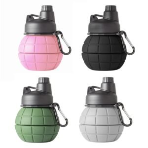 Collapsible Silicone Dumbbell Shaped Bottle 22oz