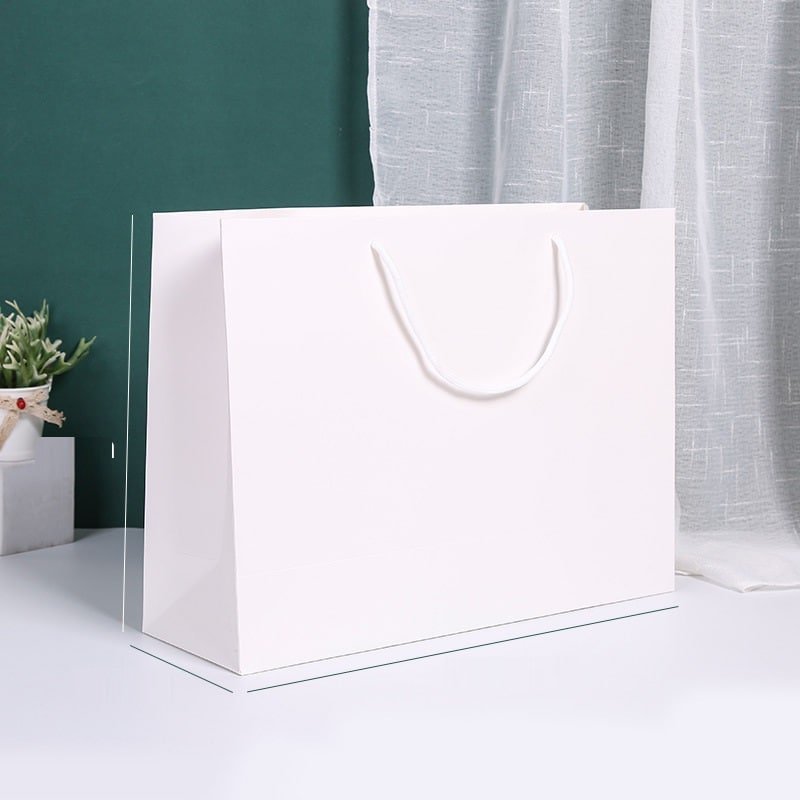 Customized White Card Gift Paper Bags