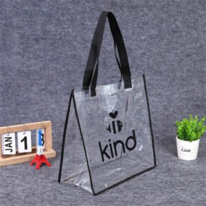 Clear Tote Bag With Polyester Handles