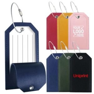 Luggage Tag with Metal Ring Custom Logo