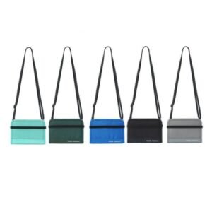 Multicolor Nylon RFID Waterproof Passport Document Holder Wallet Crossbody Bag