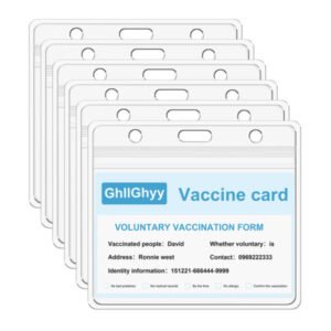 Multi-Size Horizontal Clear PVC Soft Card Holder