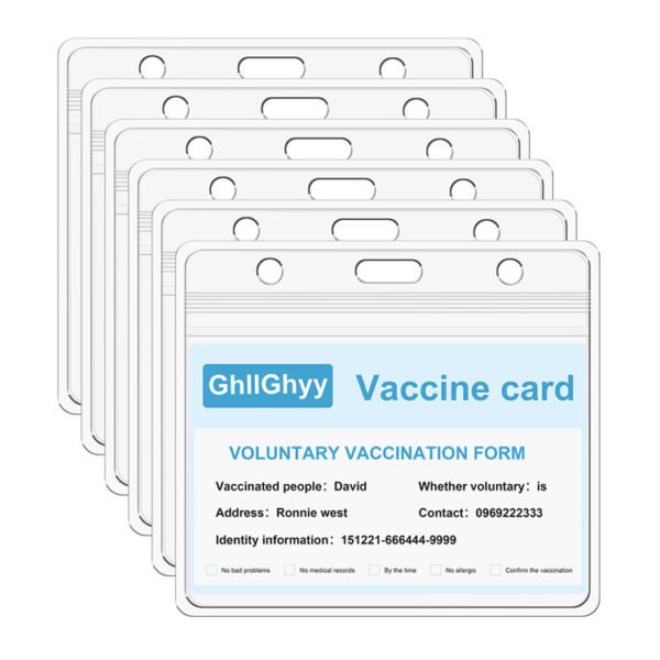 Multi-Size Horizontal Clear PVC Soft Card Holder