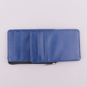 Zippered PU Leather Credit Card Pocket