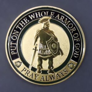 Zinc 1.75 inches Brass Challenge Coin Gold Plating