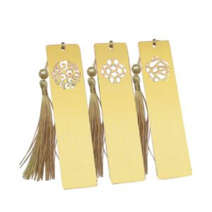 Metal Bookmark With Baked Logo