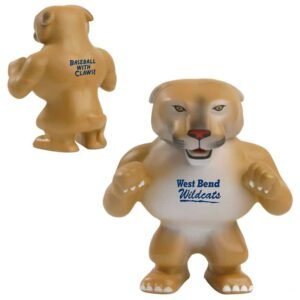 Squishy Wildcat-Cougar Mascot Stress Ball