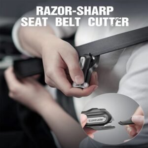 Luxtude 2-in-1 Car Window Breaker And Seatbelt Cutter
