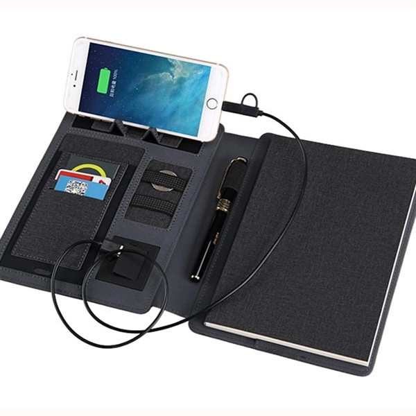 Qi Wireless Charger PU Notebook