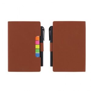 Multicolor Journal w/Sticky Notes & Pen