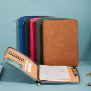 A5 Multifunctional Zippered Notebook