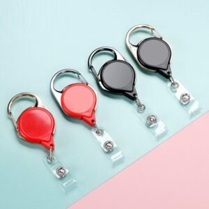 Metal Key Ring ID Retractable Badge Reel