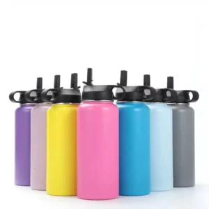Insulated Stainless Steel Water Bottle with Straw 16 OZ
