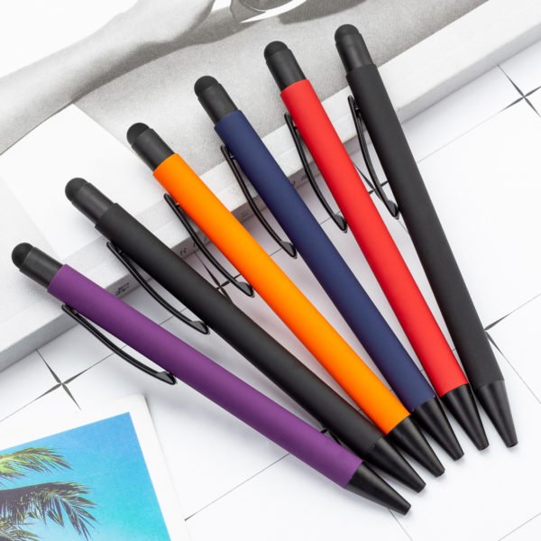 Multi-colored Rubberized Pen
