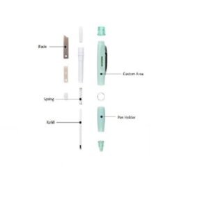 2-In-1 Ballpoint Pen w/Box Cutter Knife