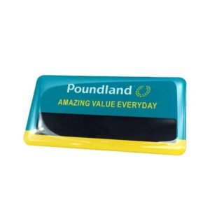 Custom Acrylic Reusable Insert Name Badges with Drip Glue