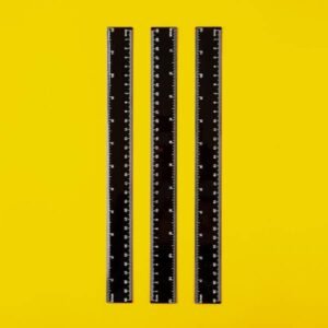 Solid Color Plastic Advertising Ruler 12 inches