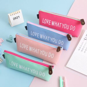 PU Waterproof Stationery Bag Pen Bag Logo