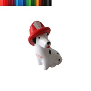 Dog with Fire Helmets Stress Ball