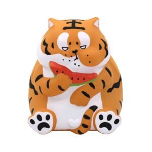 Foam Slow Rebound Watermelon-Eating Tiger Toy Stress Ball