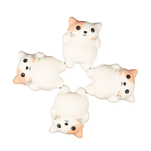 Squishy Cat Stress Ball Refrigerator Sticker