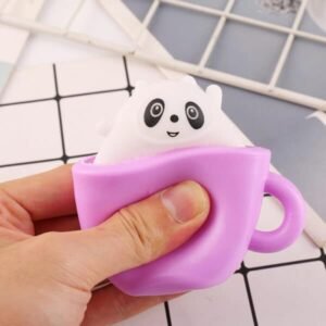 Panda In Cup Squishy Stress Ball