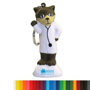 New Foam Dr. Dog Stress Ball with Keychain
