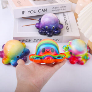 Slow Rebound Colorful Octopus Stress Ball