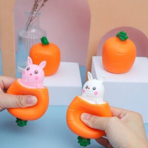Carrot Bunny Squeeze Toy Stress Ball