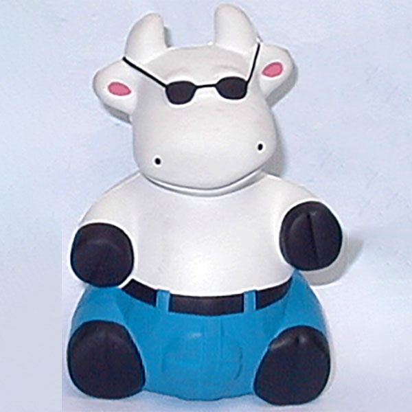 Sitting Cow Stress Ball