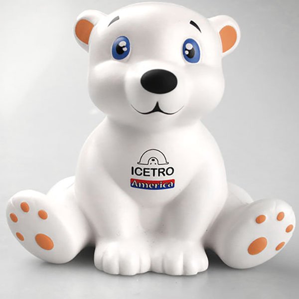 Cartoon Polar Bear Stress Ball