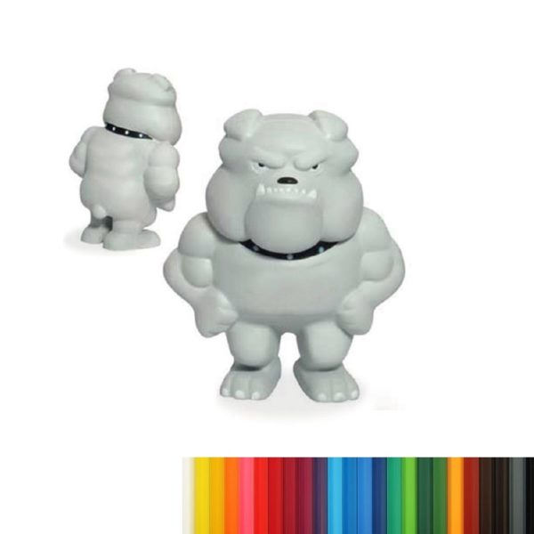 Standing Bulldog Mascot Stress Ball