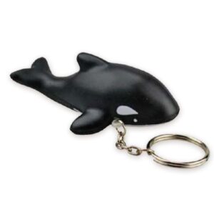 Custom Killer Whale Keychain Stress Ball