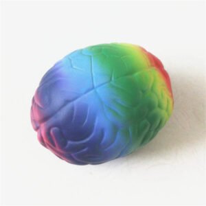 Rainbow Color Brain Stress Ball