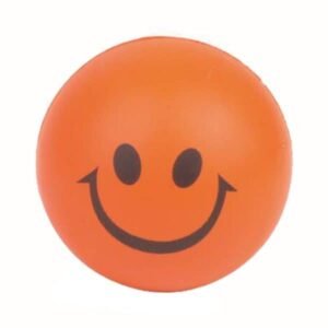 Orange Smiley Face Stress Ball