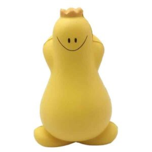 Squishy Happy AI Figure with Crown Stress Ball