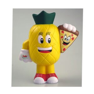 Pineapple Pizza Mascot Stress Ball