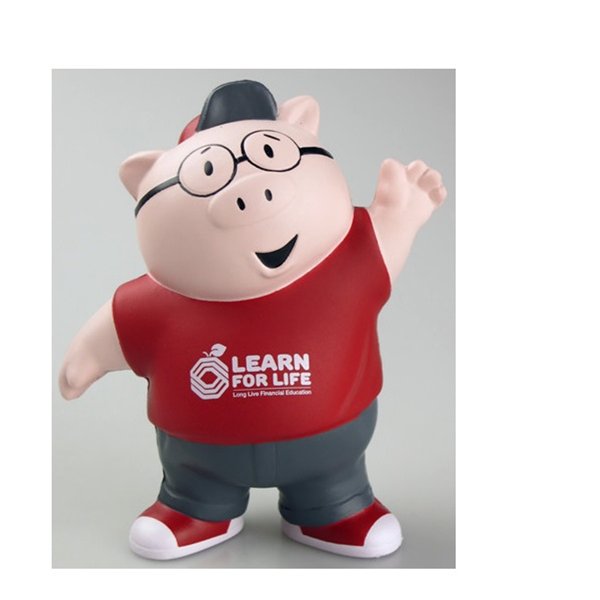 Pig Mascot Stress Ball