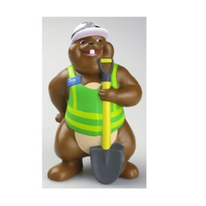 Groundhog Mascot Stress Ball