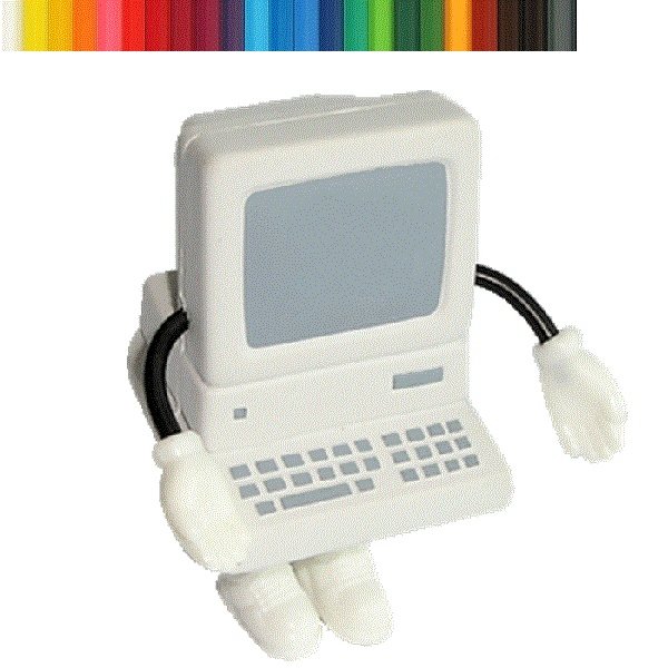 Laptop Activity Man Stress Ball