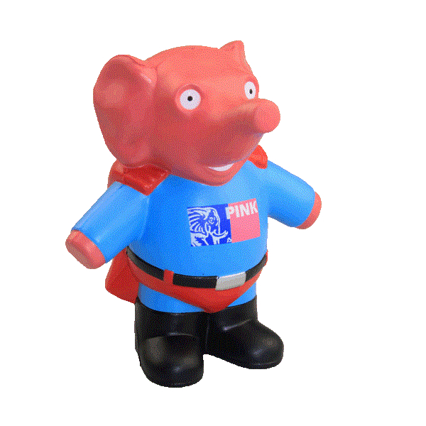 Super Elephant Mascot Stress Ball