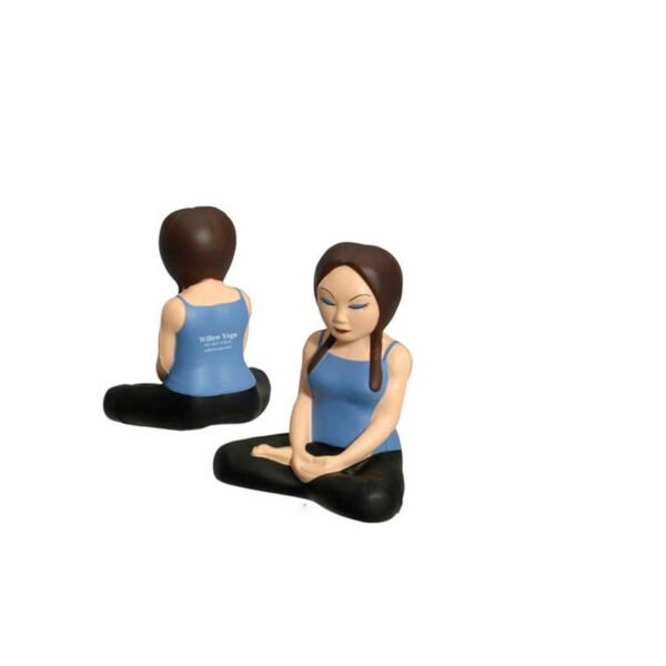 Seated Yoga Girl Stress Ball