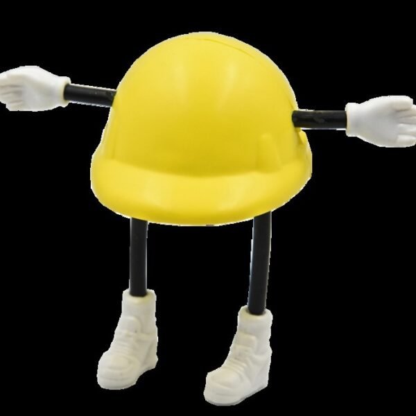 Cartoon Safety Helmet Man Stress Ball