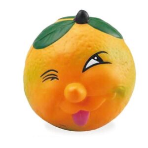 Cartoon Bad Orange Design Stress Ball