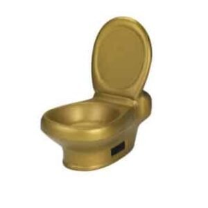 Golden Toilet Stress Ball