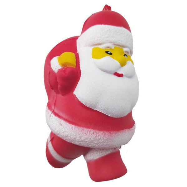 Santa Claus With Backpack Stress Ball