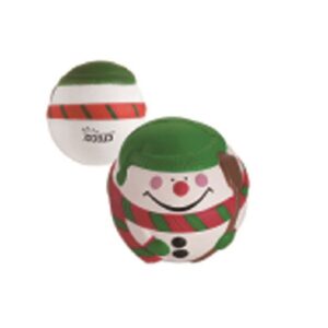 Spherical Snowman Stress Ball
