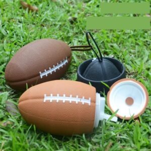 26Oz Collapsible Football Water Bottle